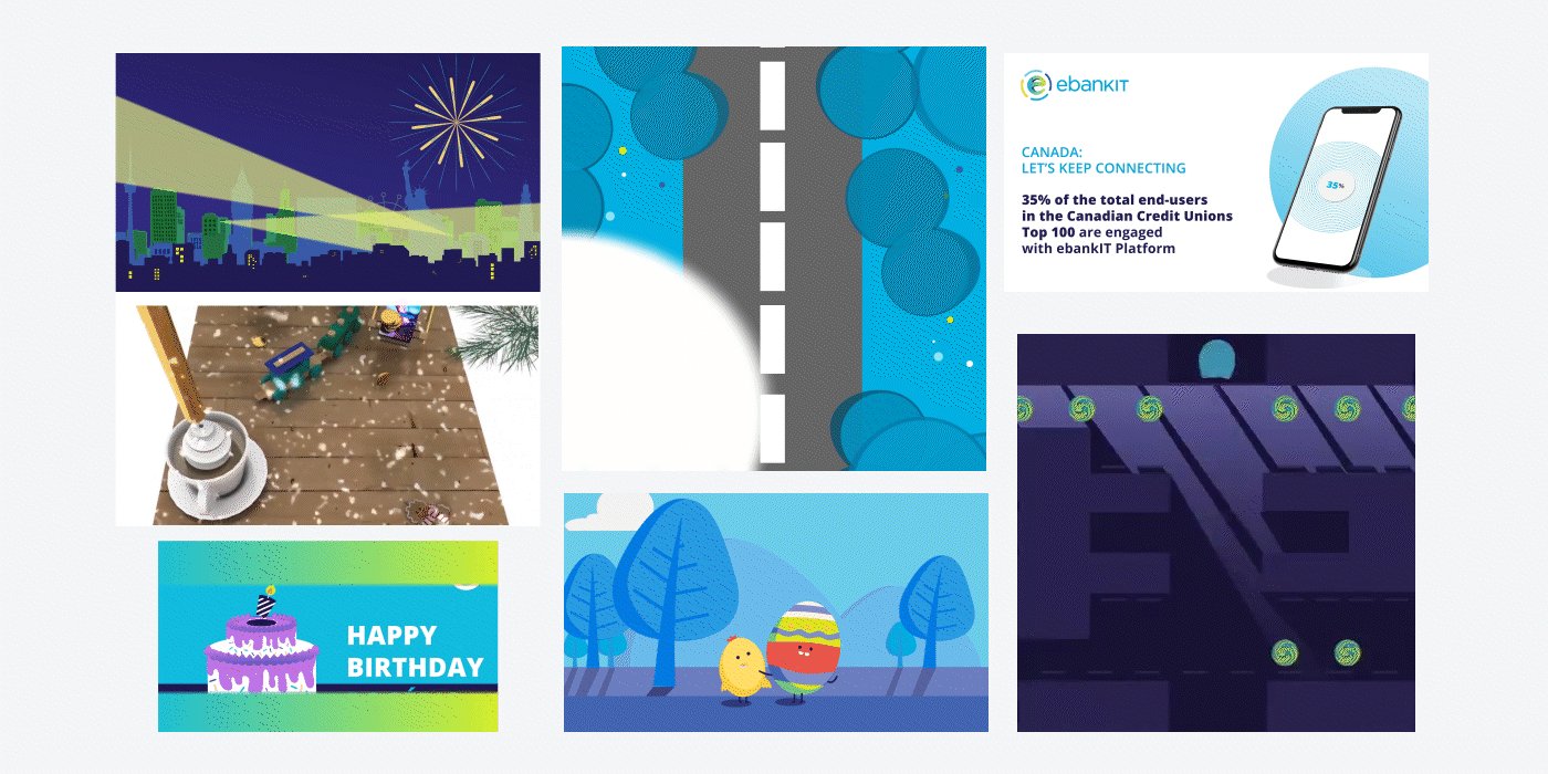 Multimedia design developed while working at ebankIT